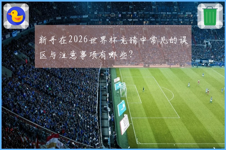 新手在2026世界杯竞猜中常见的误区与注意事项有哪些?