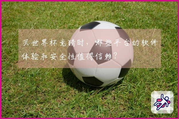 买世界杯竞猜时，哪些平台的软件体验和安全性值得信赖？